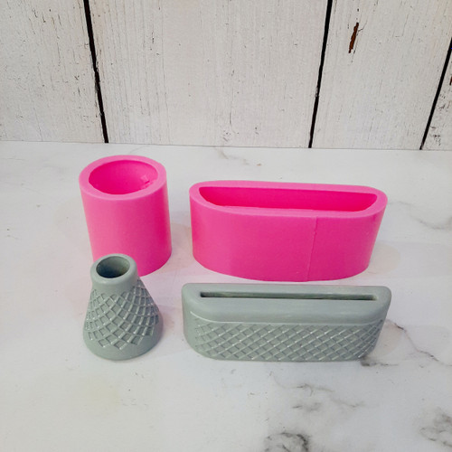 قالب مدل پایه آینه و جاشمعی طرح زنبوری