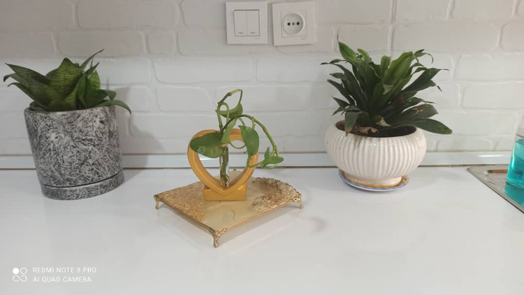 گلجای طرح قلب بسته 3 عددی