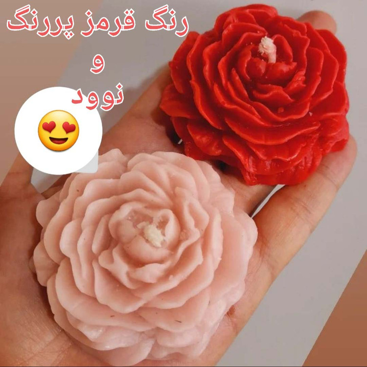 رنگ شمع مکعبی دارینا رنگ قرمز پر رنگ (سری جدید)