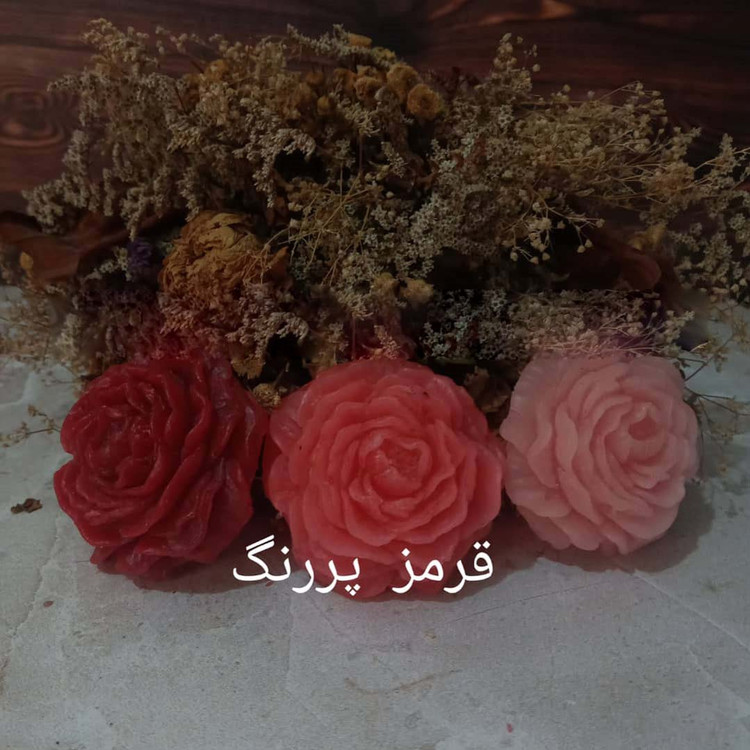 رنگ شمع مکعبی دارینا رنگ قرمز پر رنگ (سری جدید)