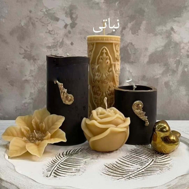 رنگ شمع مکعبی دارینا رنگ نباتی