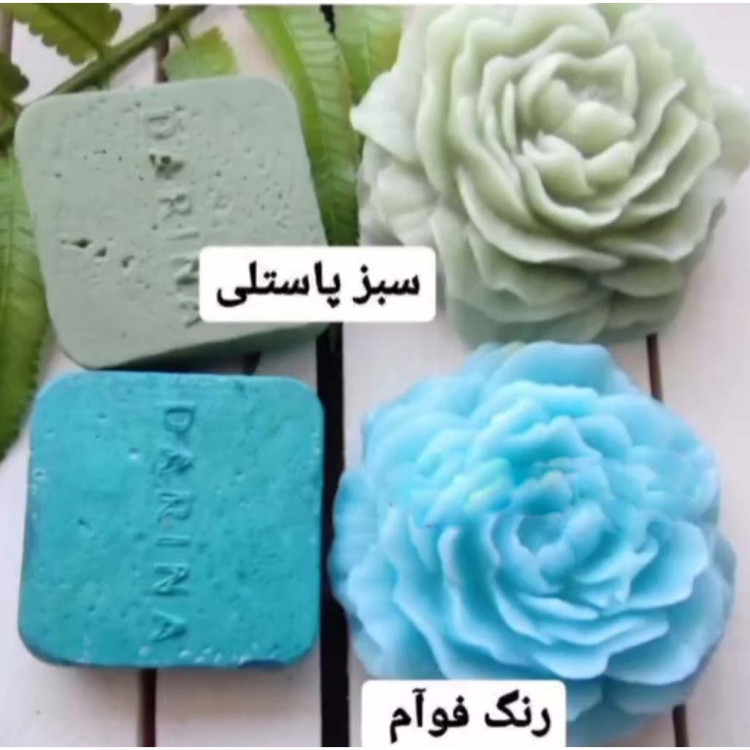 رنگ شمع مکعبی دارینا مدل ولاتو رنگ سبز پاستیلی