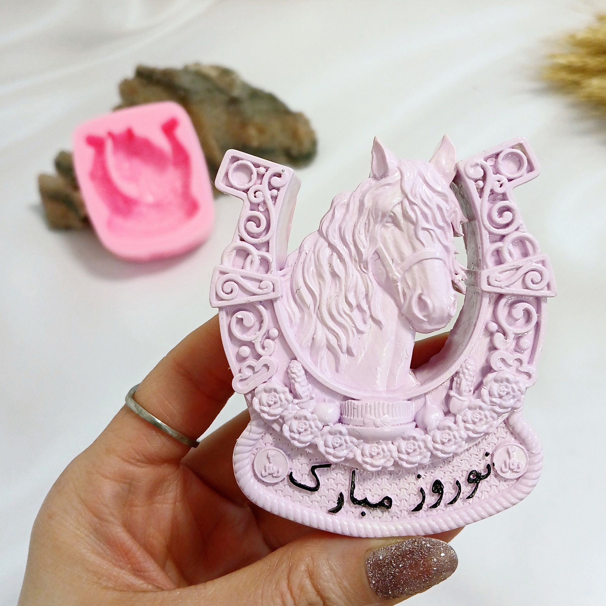 قالب شمع نعل اسب نوروز مبارک