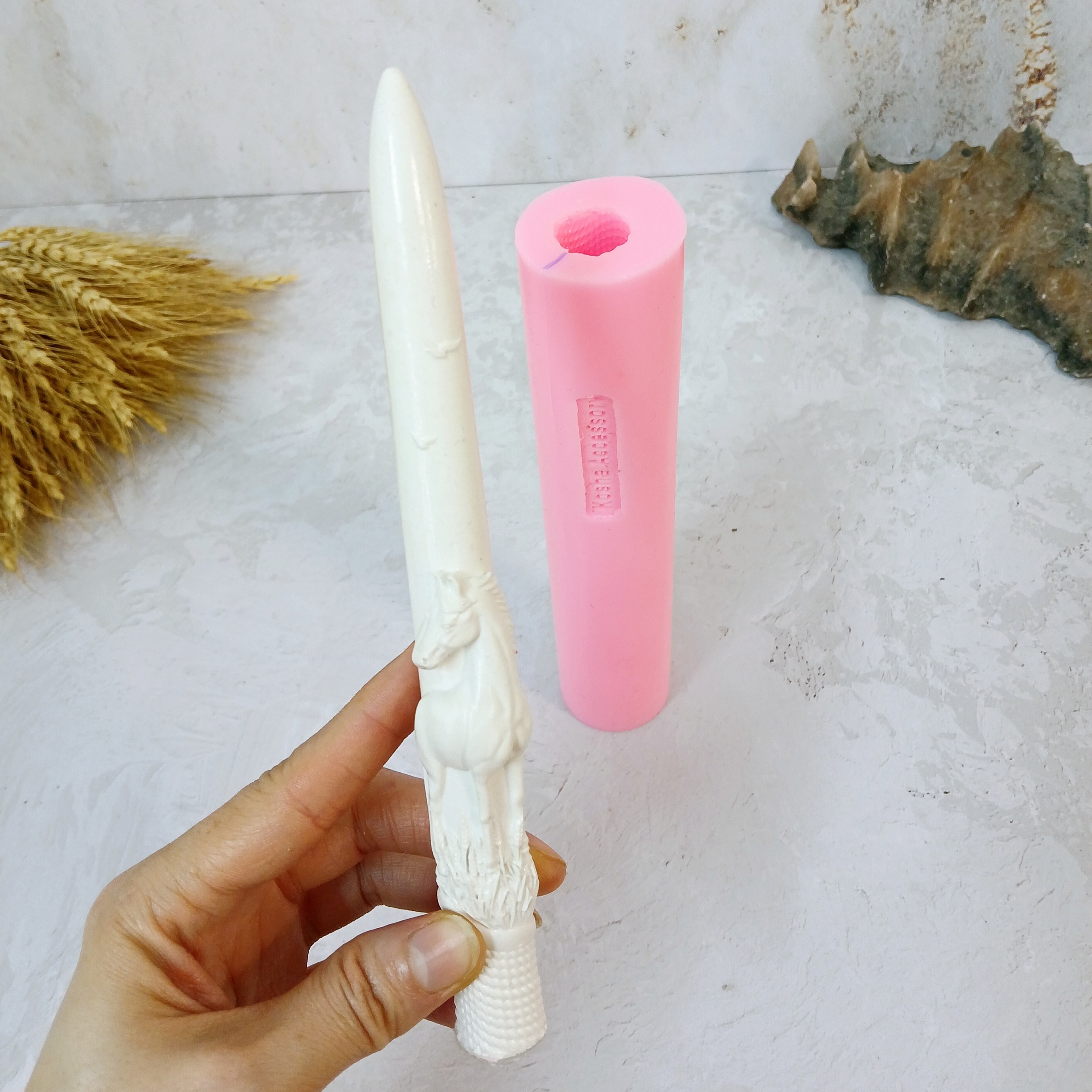 قالب شمع مدل قلمی اسب کد 01