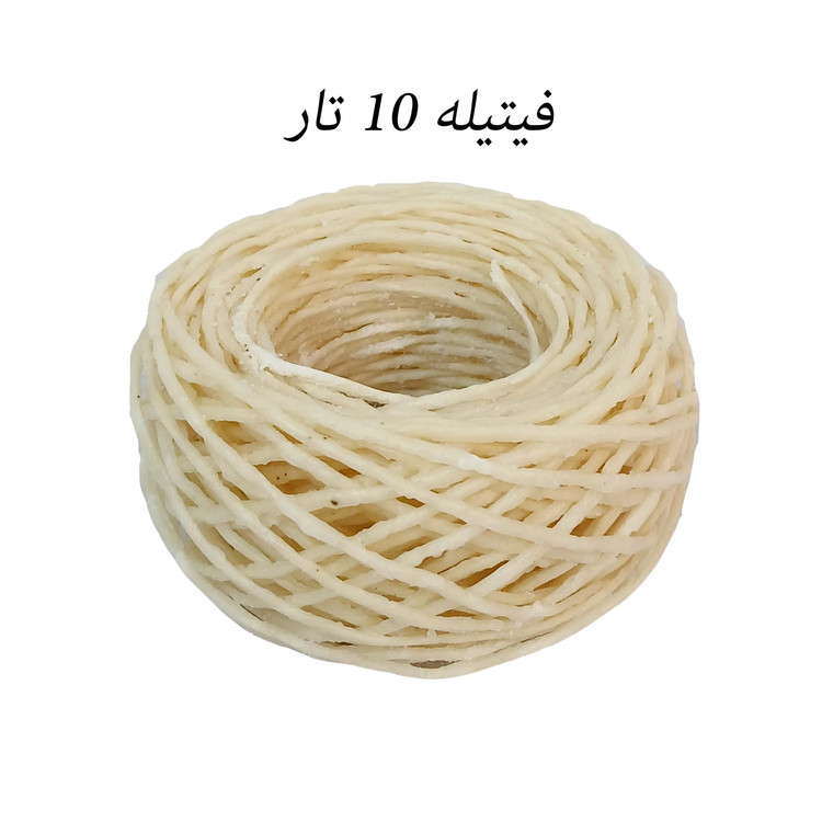فیتیله شمع موم خورده 10 تار( 5 تا 25 متری)