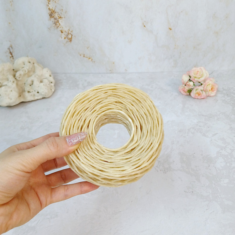 فیتیله شمع موم خورده 18 تار( 5 تا 25 متری)