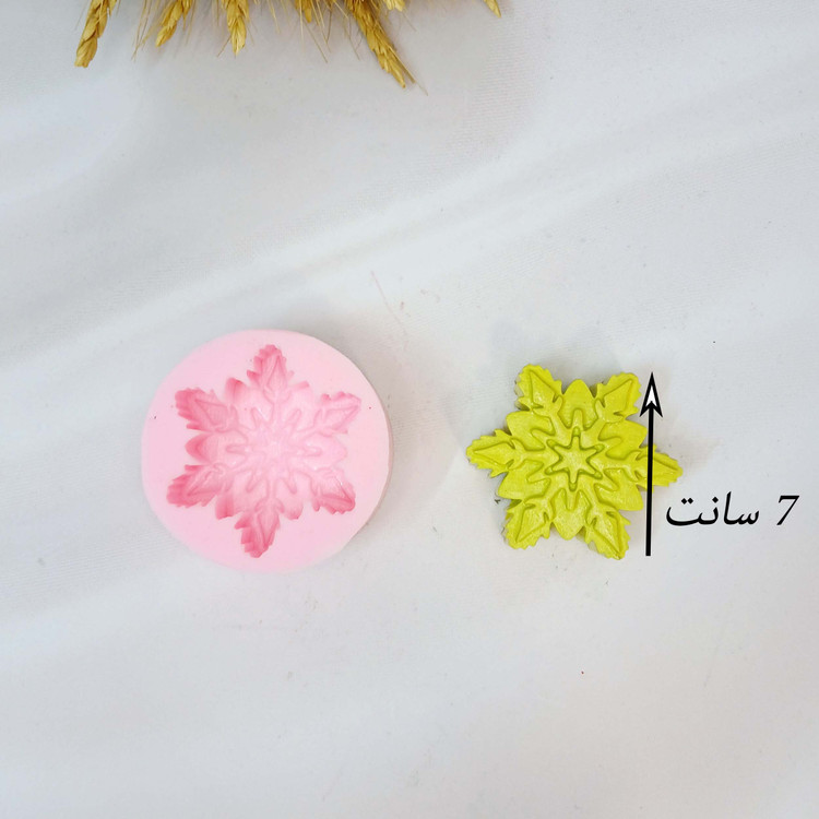 قالب شمع مدل دونه برفی ستاره ای بزرگ