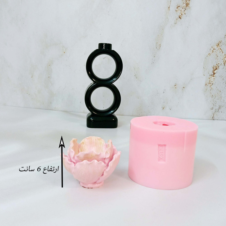 قالب شمع کوشا مدل شقایق ژورنالی بزرگ